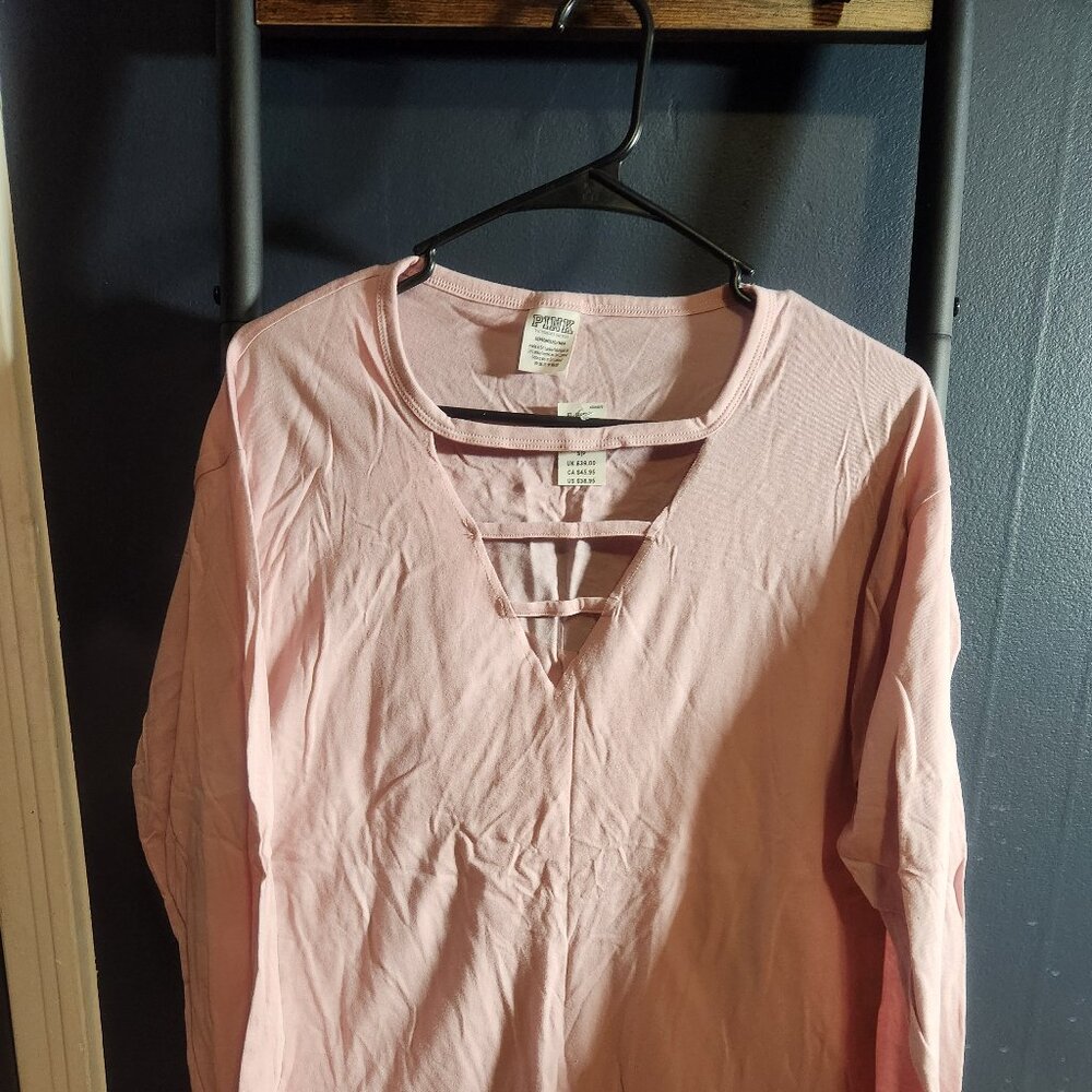 Pink Victoria's Secret Long Sleeve Tee